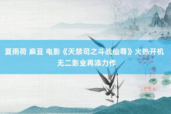 夏雨荷 麻豆 电影《天禁司之斗战仙尊》火热开机  无二影业再添力作