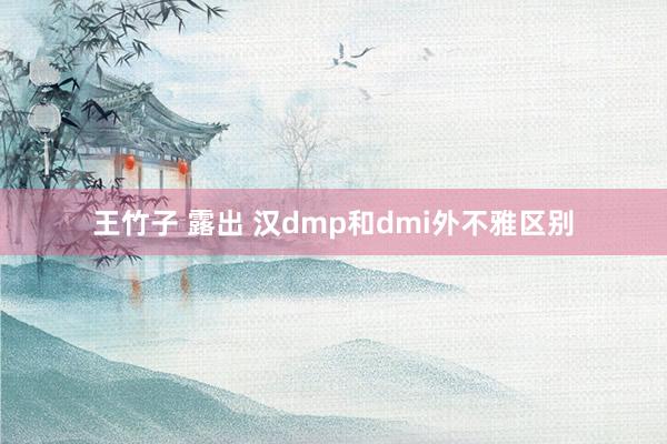王竹子 露出 汉dmp和dmi外不雅区别