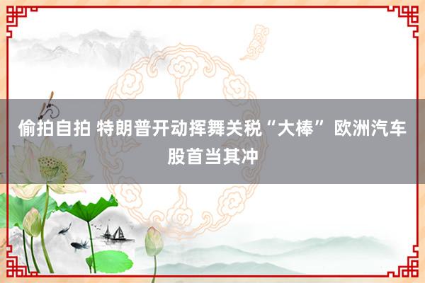 偷拍自拍 特朗普开动挥舞关税“大棒” 欧洲汽车股首当其冲