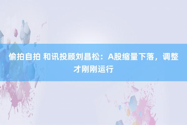 偷拍自拍 和讯投顾刘昌松：A股缩量下落，调整才刚刚运行